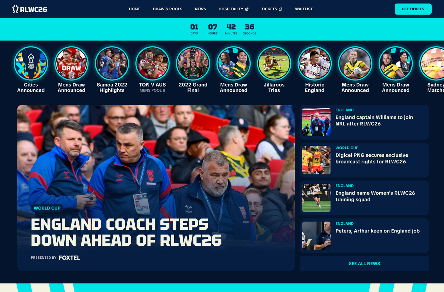 RLWC26 desktop homepage
